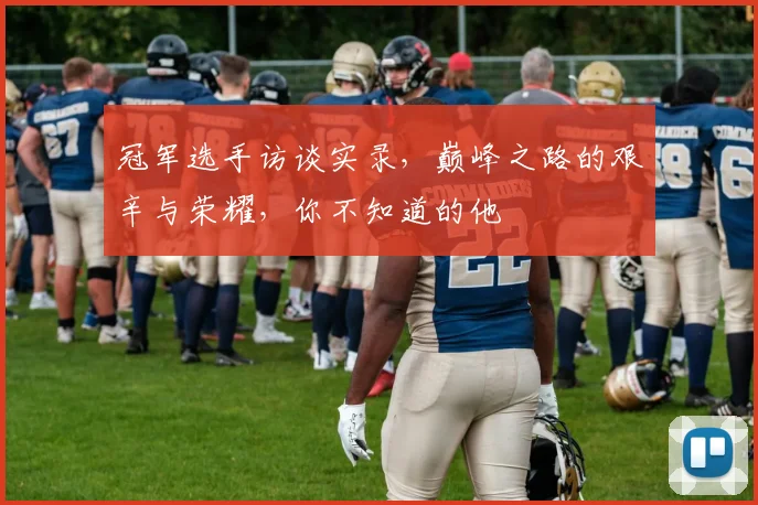 冠军选手访谈实录，巅峰之路的艰辛与荣耀，你不知道的他